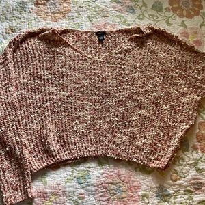 Rue 21 Pink Cropped Sweater